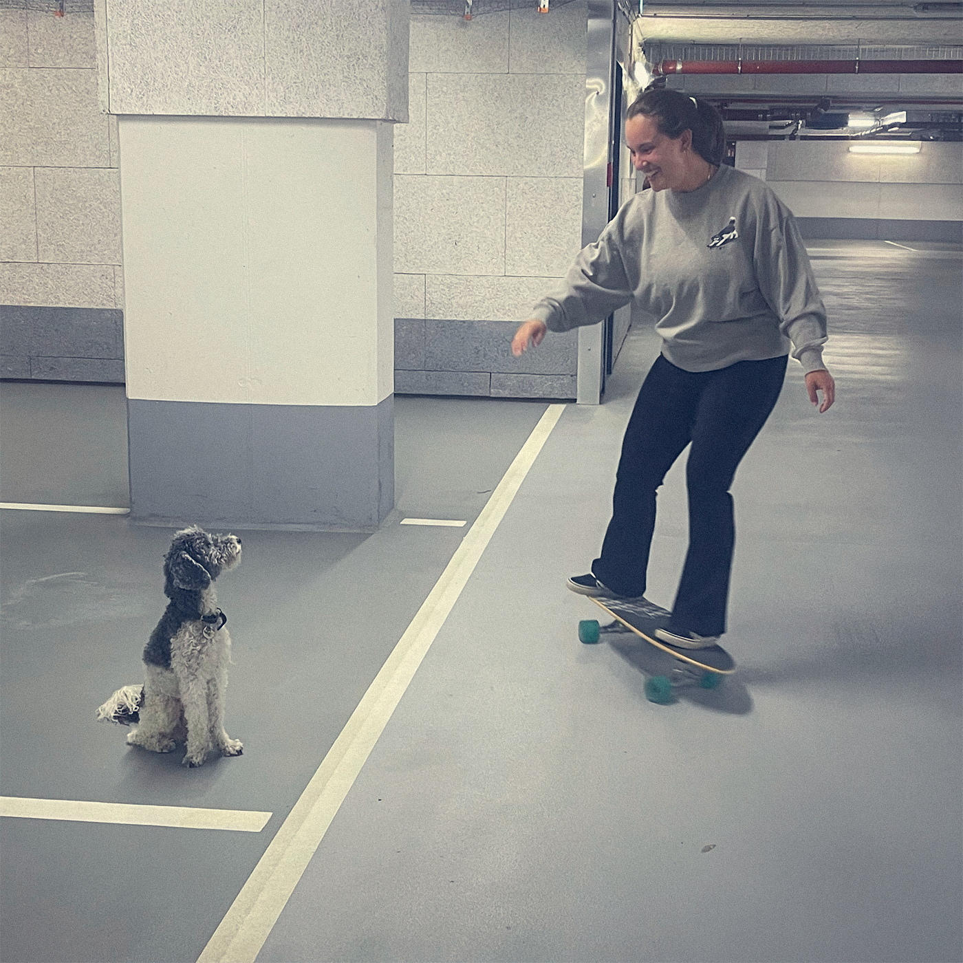 Backward-Sliding Dog
